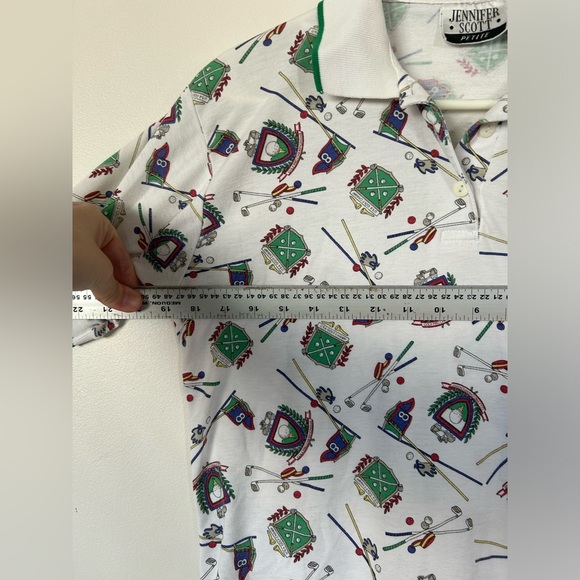 Vintage Jennifer Scott Golf Polo Medium Petite - Picture 4 of 5